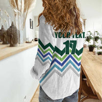 Custom Slovenia Football Women Casual Shirt Sporty Style