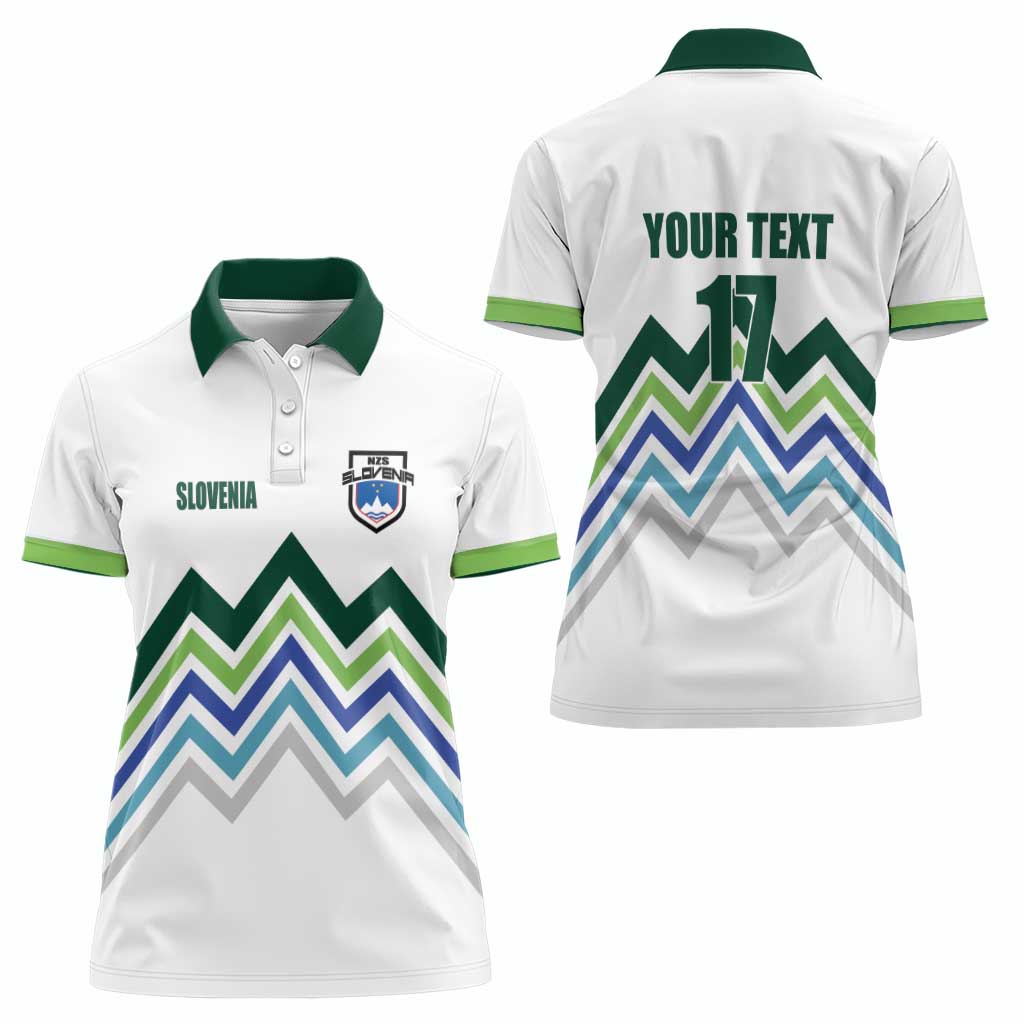Custom Slovenia Football Women Polo Shirt Sporty Style