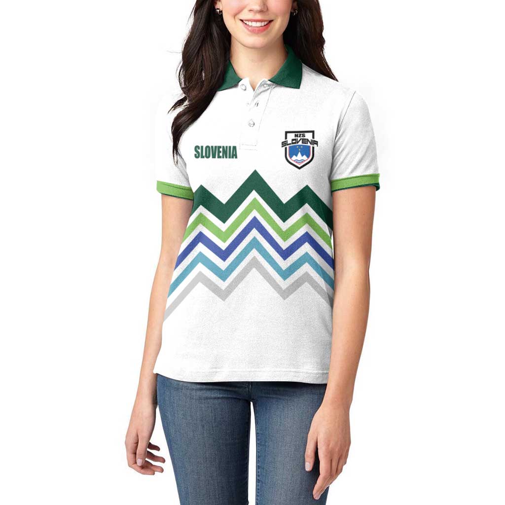 Custom Slovenia Football Women Polo Shirt Sporty Style