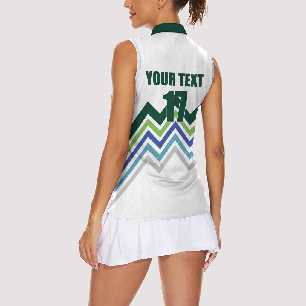 Custom Slovenia Football Women Sleeveless Polo Shirt Sporty Style