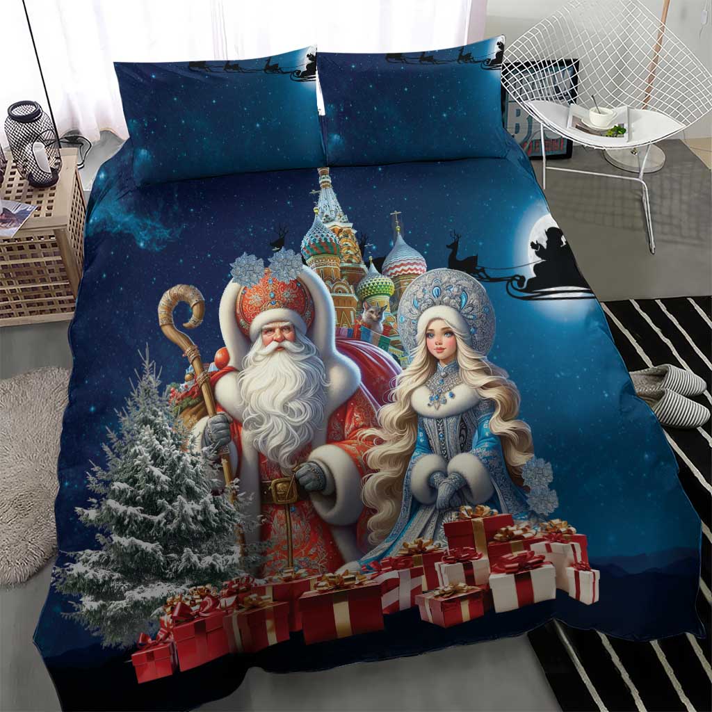 Russia Ded Moroz and Snegurochka Bedding Set Orthodox Christmas Slavic Mythology LT17 - Wonder Print Shop