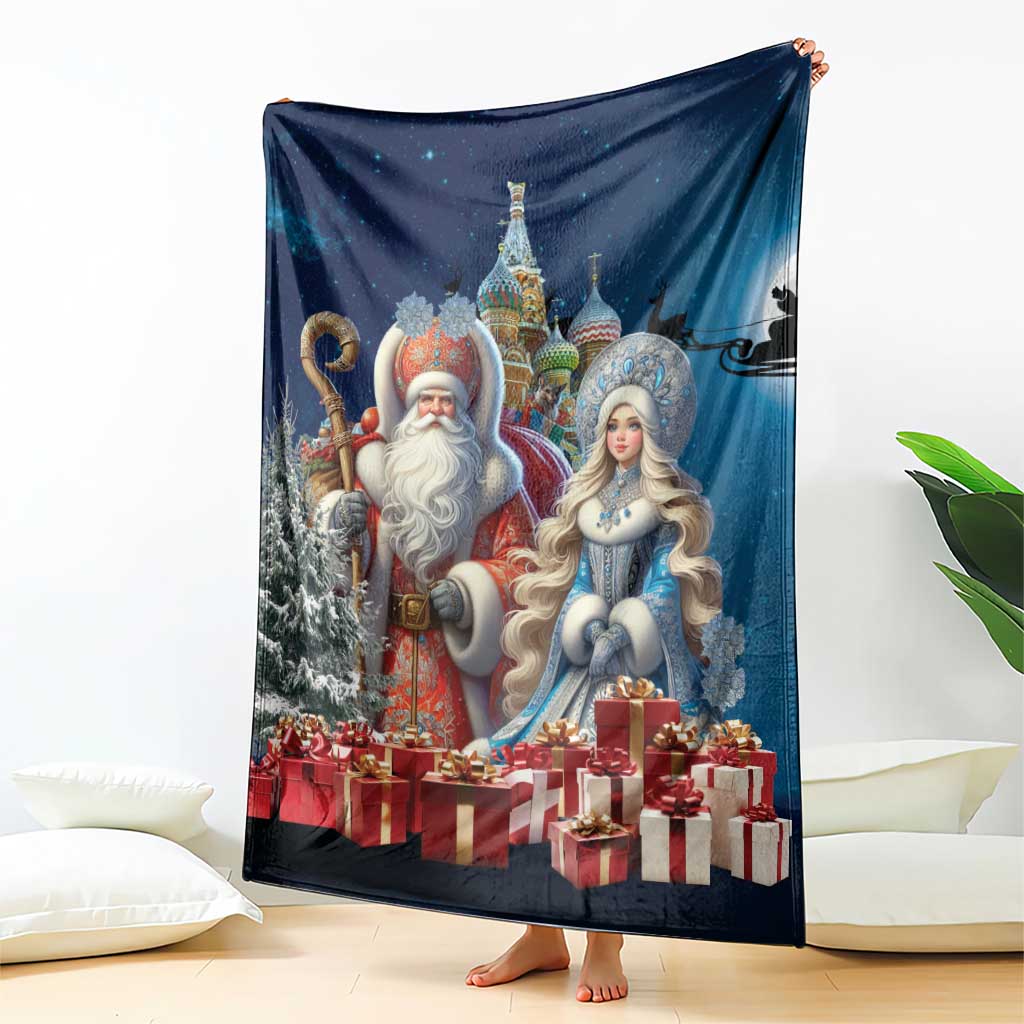 Russia Ded Moroz and Snegurochka Blanket Orthodox Christmas Slavic Mythology