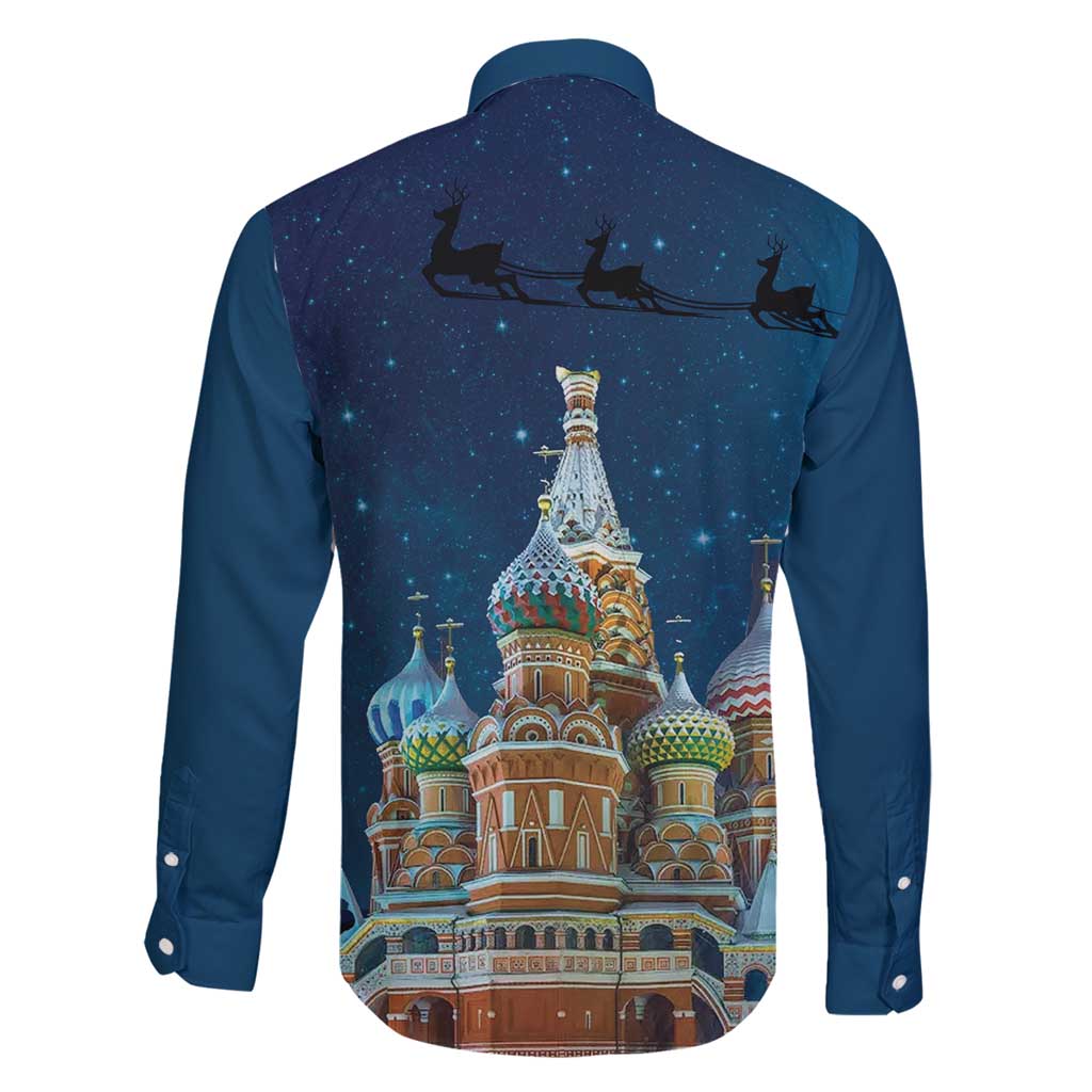 Russia Ded Moroz and Snegurochka Family Matching Long Sleeve Bodycon Dress and Hawaiian Shirt Orthodox Christmas Slavic Mythology LT17 - Wonder Print Shop