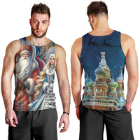 Russia Ded Moroz and Snegurochka Men Tank Top Orthodox Christmas Slavic Mythology LT17 - Wonder Print Shop