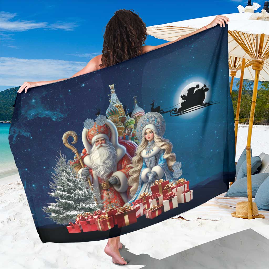 Russia Ded Moroz and Snegurochka Sarong Orthodox Christmas Slavic Mythology LT17 - Wonder Print Shop