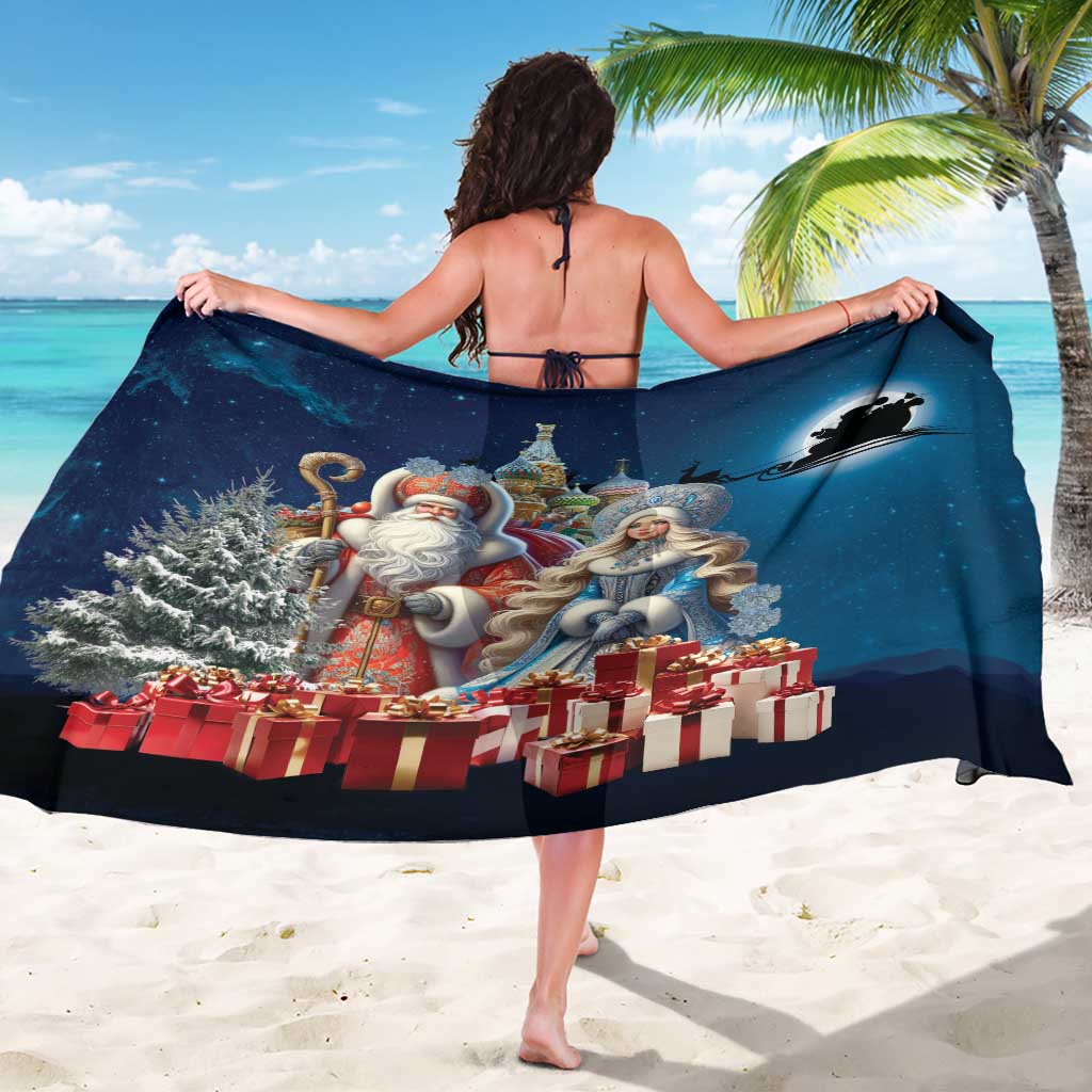 Russia Ded Moroz and Snegurochka Sarong Orthodox Christmas Slavic Mythology LT17 - Wonder Print Shop