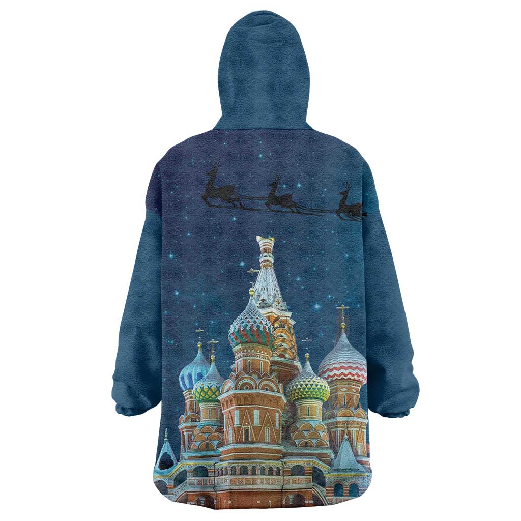 Russia Ded Moroz and Snegurochka Wearable Blanket Hoodie Orthodox Christmas Slavic Mythology LT17 - Wonder Print Shop