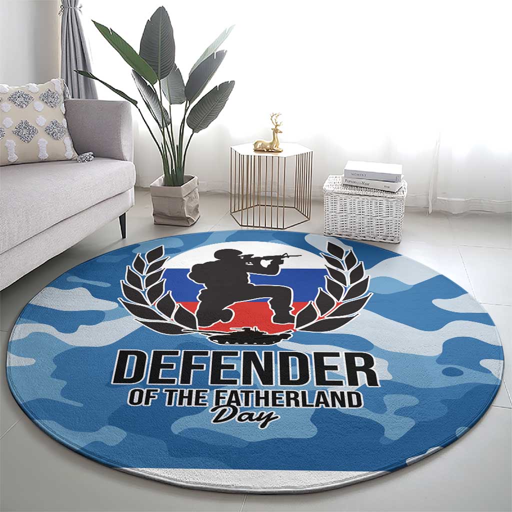 Russia Defender of the Fatherland Day Round Carpet 23th February LT17 - Wonder Print Shop