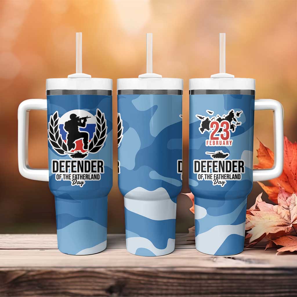 Russia Defender of the Fatherland Day Tumbler With Handle 23th February LT17 - Wonder Print Shop