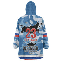 Russia Defender of the Fatherland Day Wearable Blanket Hoodie 23th February LT17 - Wonder Print Shop