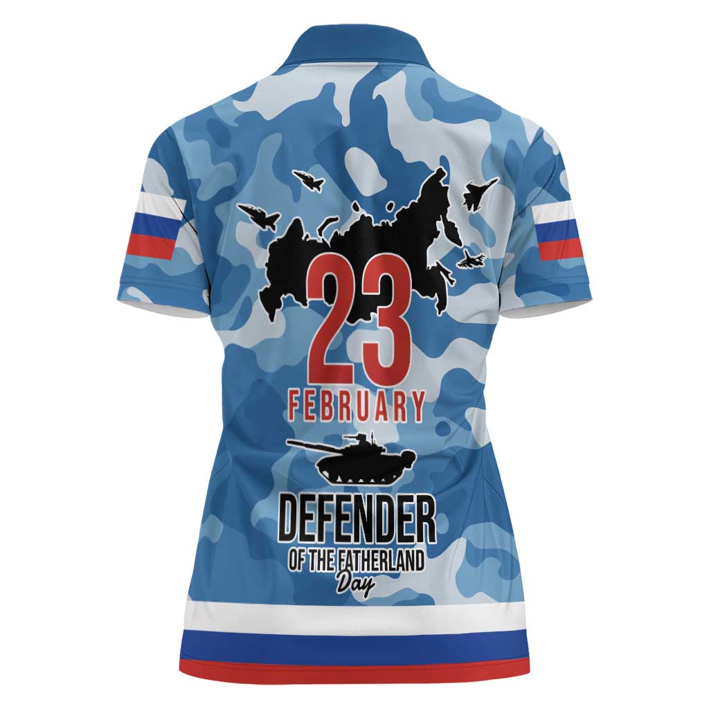 Russia Defender of the Fatherland Day Women Polo Shirt 23th February LT17 - Wonder Print Shop