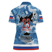 Russia Defender of the Fatherland Day Women Polo Shirt 23th February LT17 - Wonder Print Shop