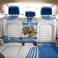 Custom Greece Basketball Champions Back Car Seat Cover Sporty Style with Eagle Mascot