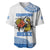 Custom Greece Basketball Champions Baseball Jersey Sporty Style with Eagle Mascot