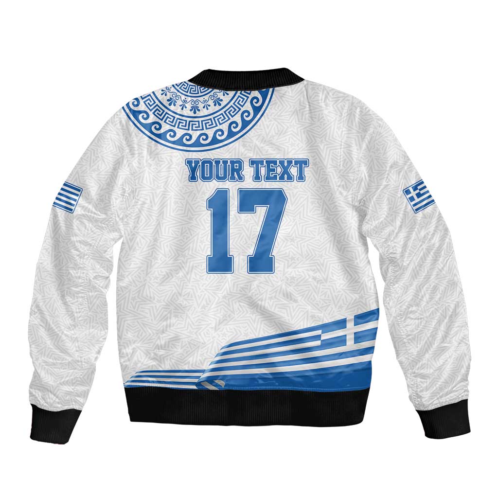 Custom Greece Basketball Champions Bomber Jacket Sporty Style with Eagle Mascot