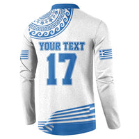 Custom Greece Basketball Champions Button Sweatshirt Sporty Style with Eagle Mascot