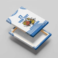 Custom Greece Basketball Champions Canvas Wall Art Sporty Style with Eagle Mascot