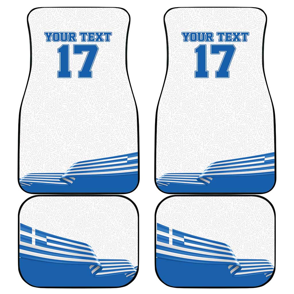 Custom Greece Basketball Champions Car Mats Sporty Style with Eagle Mascot