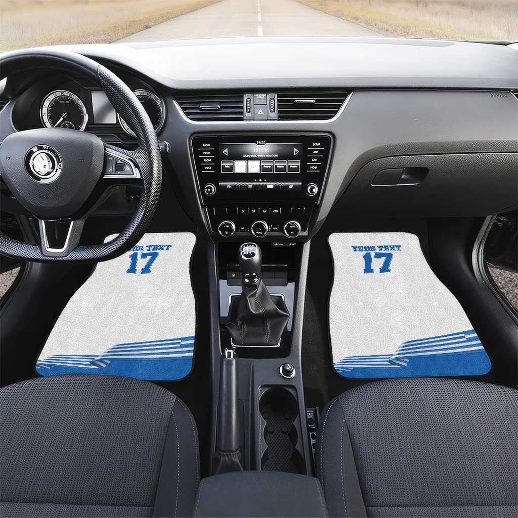Custom Greece Basketball Champions Car Mats Sporty Style with Eagle Mascot