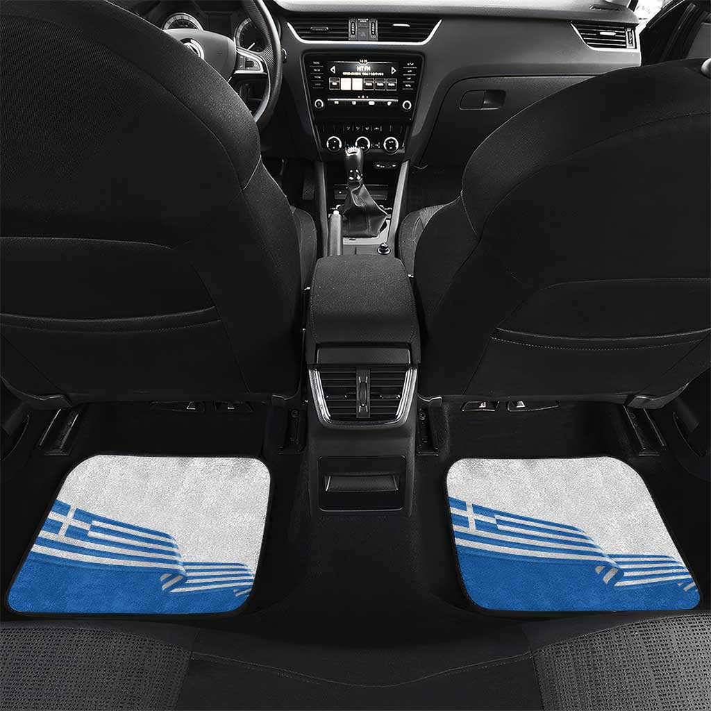 Custom Greece Basketball Champions Car Mats Sporty Style with Eagle Mascot