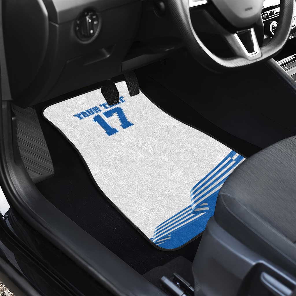 Custom Greece Basketball Champions Car Mats Sporty Style with Eagle Mascot