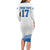 Custom Greece Basketball Champions Family Matching Long Sleeve Bodycon Dress and Hawaiian Shirt Sporty Style with Eagle Mascot