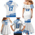 Custom Greece Basketball Champions Family Matching Mermaid Dress and Hawaiian Shirt Sporty Style with Eagle Mascot