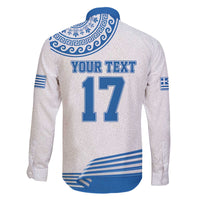 Custom Greece Basketball Champions Family Matching Off The Shoulder Long Sleeve Dress and Hawaiian Shirt Sporty Style with Eagle Mascot