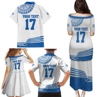 Custom Greece Basketball Champions Family Matching Puletasi and Hawaiian Shirt Sporty Style with Eagle Mascot