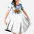 Custom Greece Basketball Champions Family Matching Short Sleeve Bodycon Dress and Hawaiian Shirt Sporty Style with Eagle Mascot