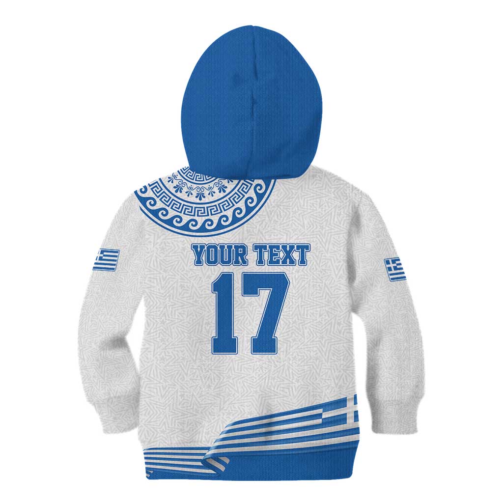 Custom Greece Basketball Champions Kid Hoodie Sporty Style with Eagle Mascot