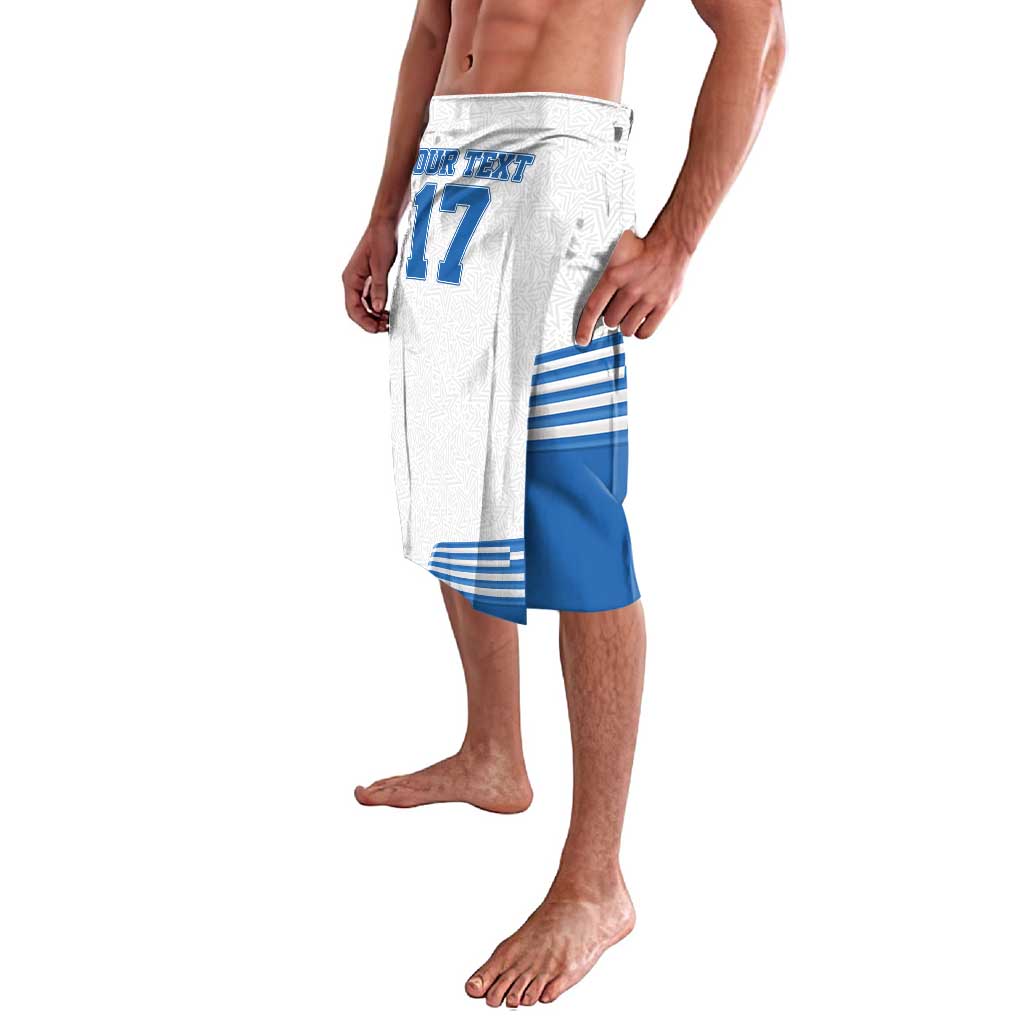 Custom Greece Basketball Champions Lavalava Sporty Style with Eagle Mascot