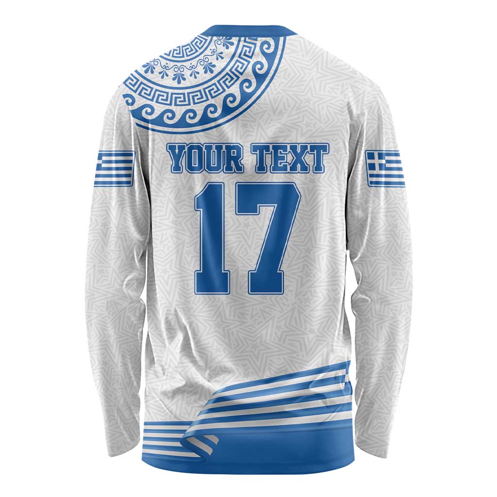 Custom Greece Basketball Champions Long Sleeve Shirt Sporty Style with Eagle Mascot