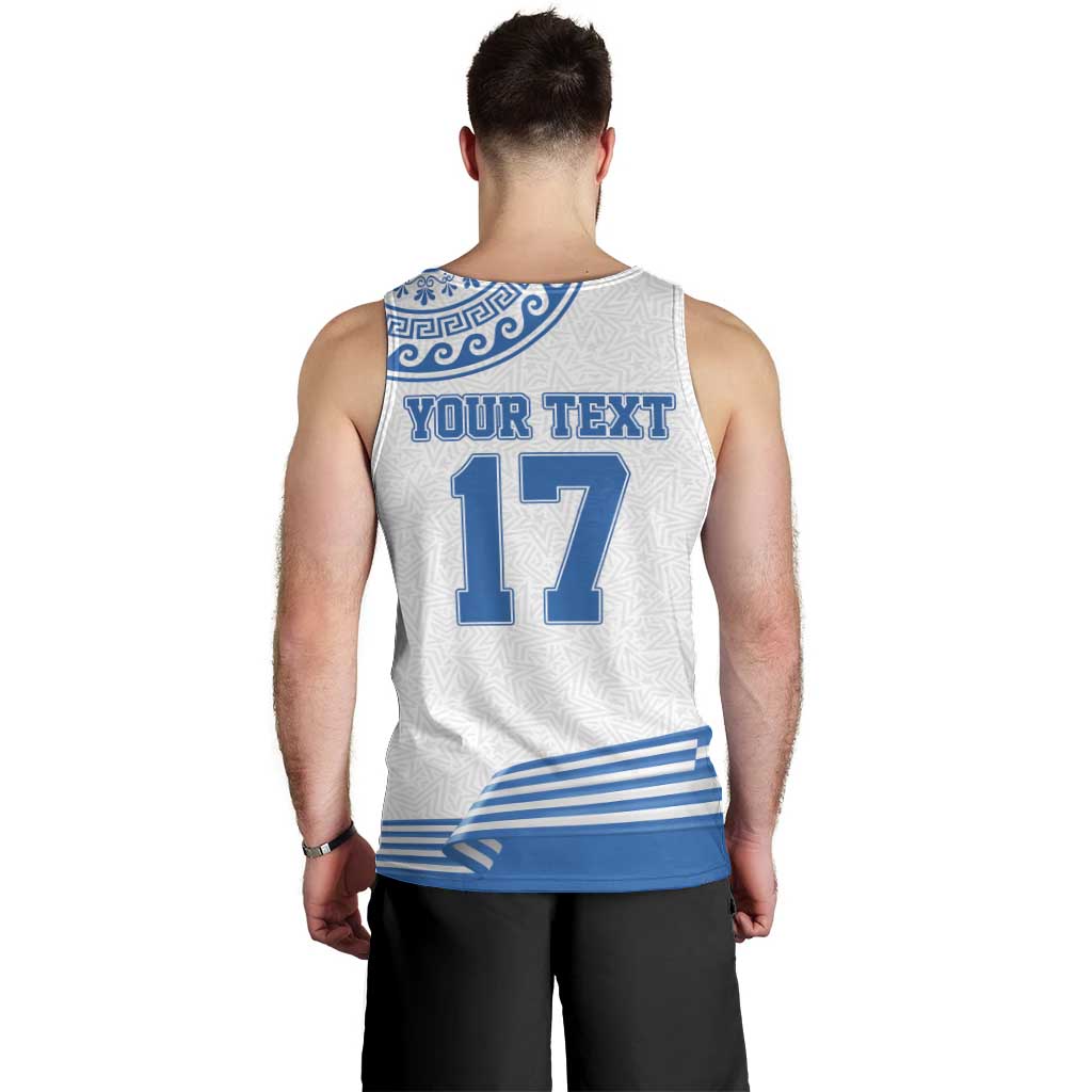 Custom Greece Basketball Champions Men Tank Top Sporty Style with Eagle Mascot