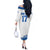Custom Greece Basketball Champions Off The Shoulder Long Sleeve Dress Sporty Style with Eagle Mascot