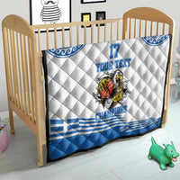 Custom Greece Basketball Champions Quilt Sporty Style with Eagle Mascot