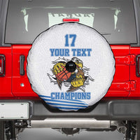 Custom Greece Basketball Champions Spare Tire Cover Sporty Style with Eagle Mascot
