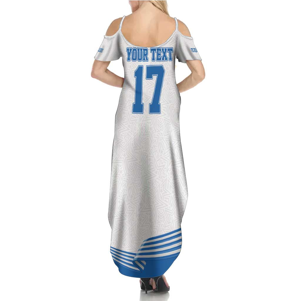 Custom Greece Basketball Champions Summer Maxi Dress Sporty Style with Eagle Mascot