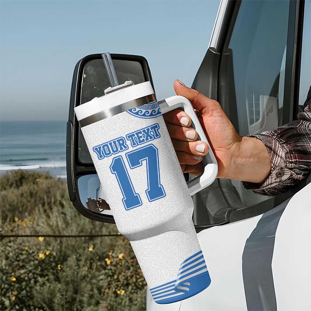 Custom Greece Basketball Champions Tumbler With Handle Sporty Style with Eagle Mascot