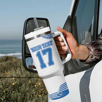 Custom Greece Basketball Champions Tumbler With Handle Sporty Style with Eagle Mascot