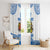 Custom Greece Basketball Champions Window Curtain Sporty Style with Eagle Mascot