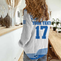 Custom Greece Basketball Champions Women Casual Shirt Sporty Style with Eagle Mascot