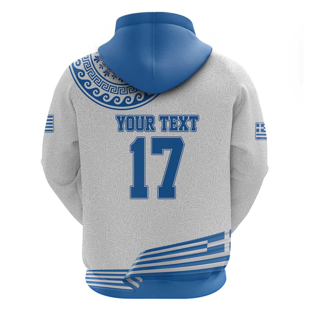 Custom Greece Basketball Champions Zip Hoodie Sporty Style with Eagle Mascot