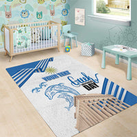 Personalized Greece Greek Independence Day Area Rug Dolphin and Parthenon