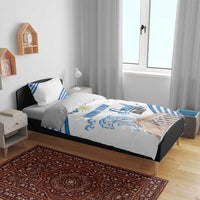 Personalized Greece Greek Independence Day Bedding Set Dolphin and Parthenon