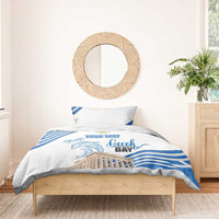 Personalized Greece Greek Independence Day Bedding Set Dolphin and Parthenon