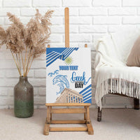 Personalized Greece Greek Independence Day Canvas Wall Art Dolphin and Parthenon