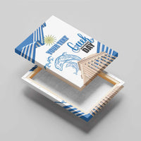 Personalized Greece Greek Independence Day Canvas Wall Art Dolphin and Parthenon