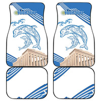 Personalized Greece Greek Independence Day Car Mats Dolphin and Parthenon