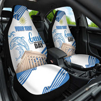 Personalized Greece Greek Independence Day Car Seat Cover Dolphin and Parthenon